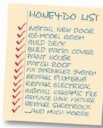 Home inspection Honey do List