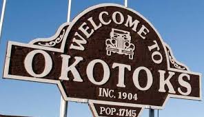 Okotoks Welcome Sign